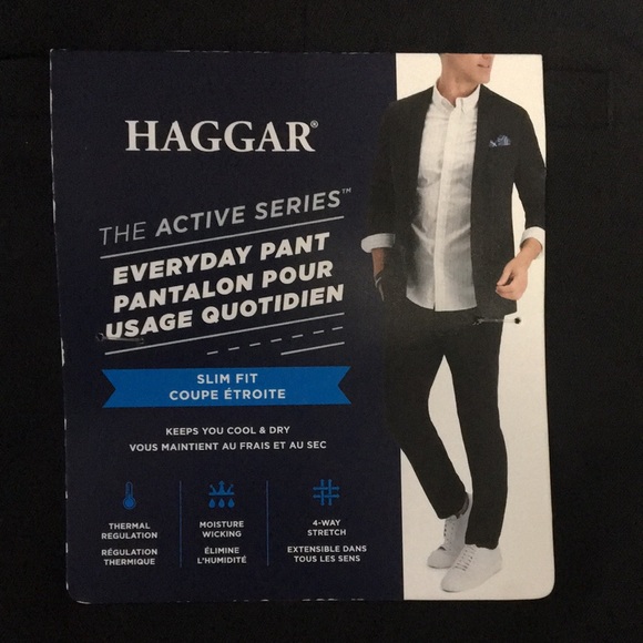 Mens Haggar slim pants - Picture 3 of 9